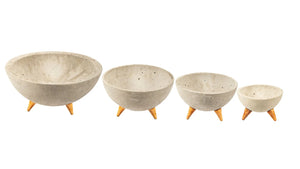 Maceta Bowl Cemento