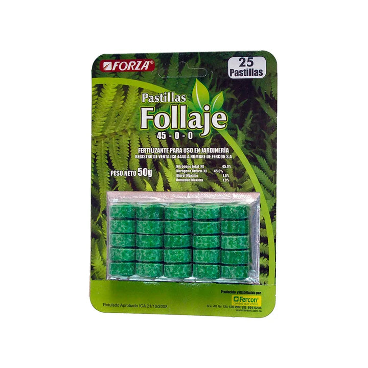 Follaje Pastillas